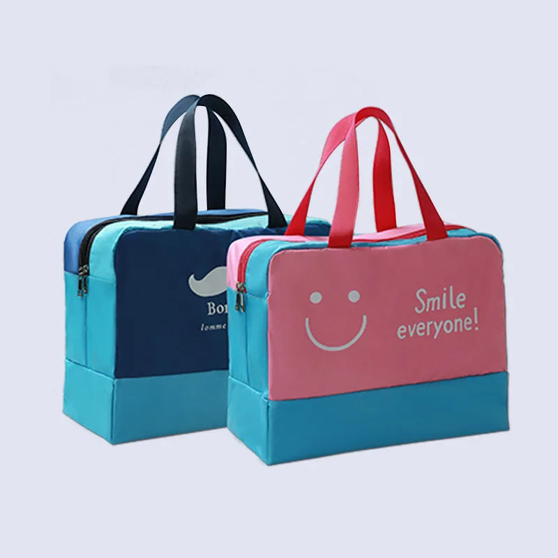 New dry wet separation travel storage bag fitness swimming portable customized portable cosmetic bag