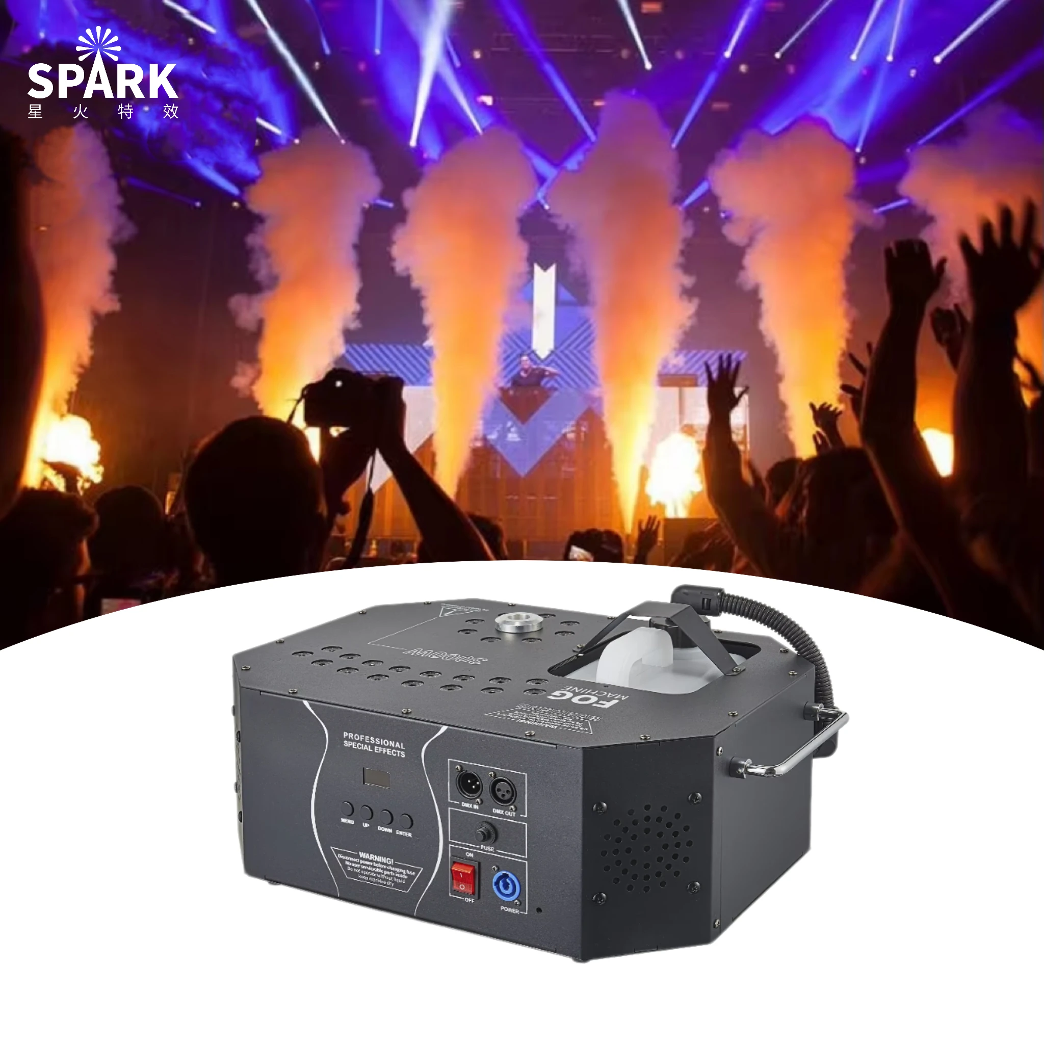 SP дистанционное управление Dmx противотуманная машина 3000 Вт 12x3 RGB 3 в 1 вертикальная газовая колонка для диско-сцены DJ