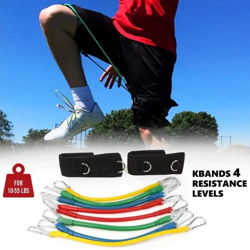 Jump Rope Running Parachute Ladder Resistance Tubes Hurdles Soccer Marker Dish Speed Agility Training Kit Set With Bag