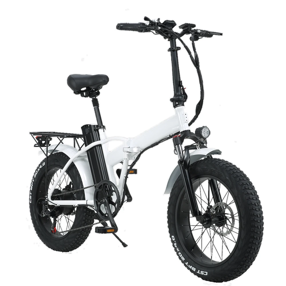 48V 500W Fat Bike Electric 20 Inch Foldable Electric Snow Bike With 48V 15Ah Lithium Battery Drop Shipping