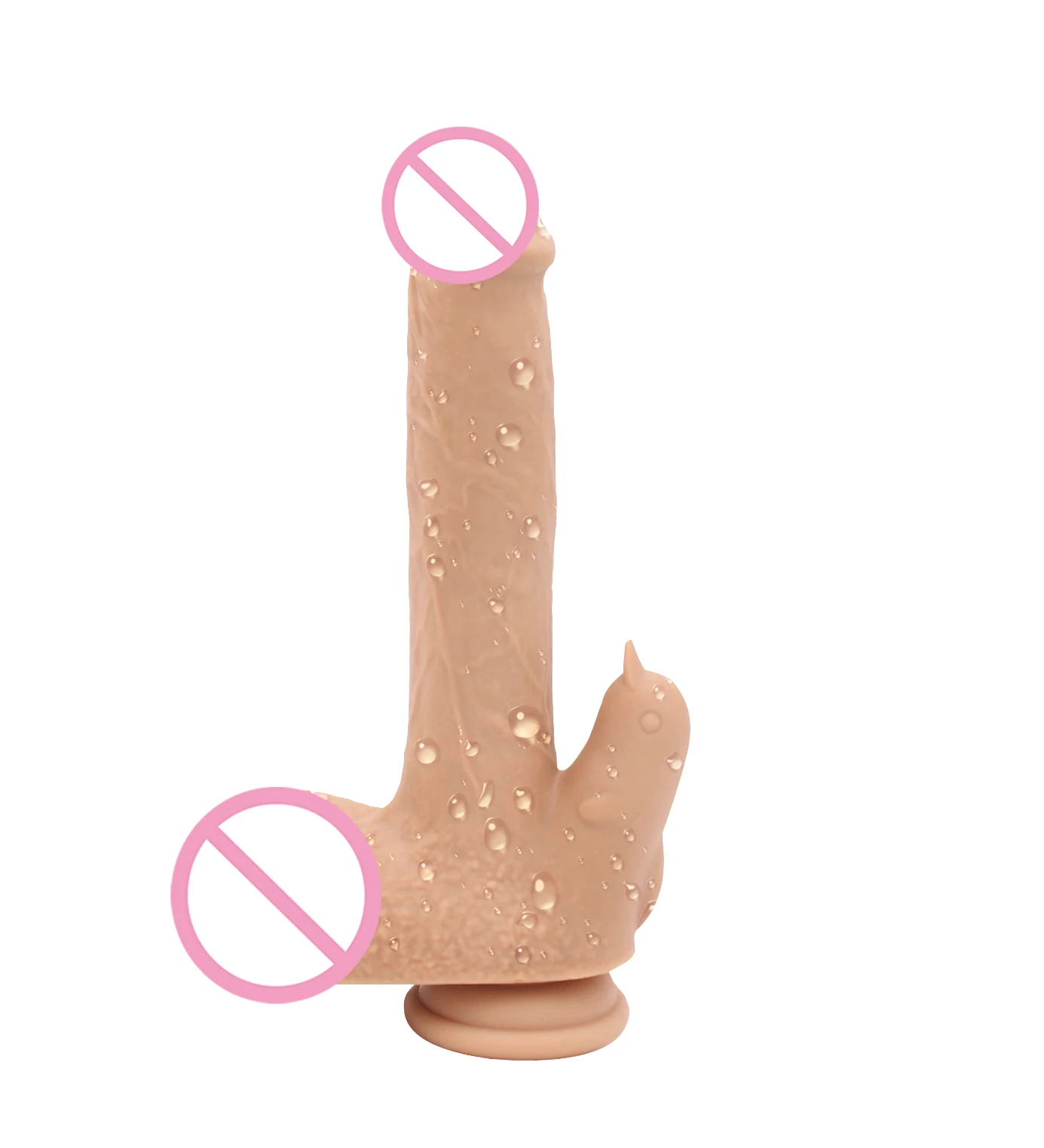 
wholesale Free Sample Realistic Silicone Penis Big Soft Telescopic Rotating Dildo for Women Adult Sex Toys 