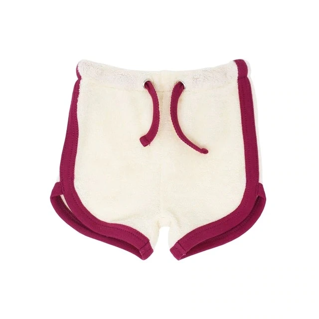 
High Quality 100% Organic Cotton Baby Terry Cloth Track Shorts 