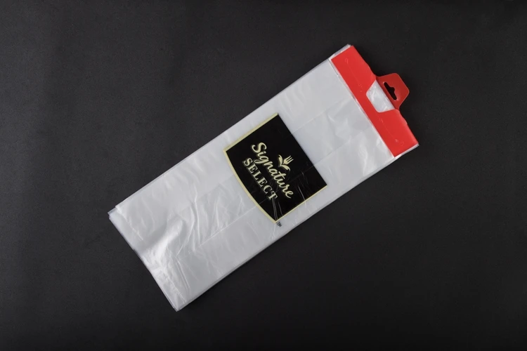 Plastic Header Poly Header Bag Food Packing Bag Transparent LDPE Household Products Disposable Bag with Valve Accept HDPE/LDPE