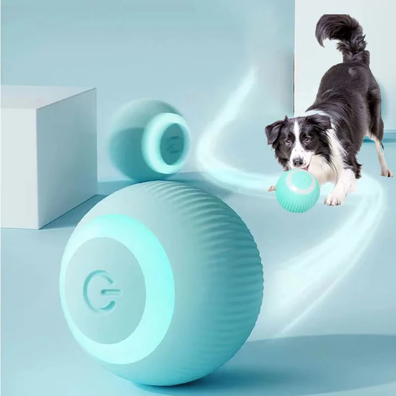 Electric Pet Cat Toys Smart Puppy Ball Funny Auto Rolling Ball Training Self-moving Games Interactive Pet Toys