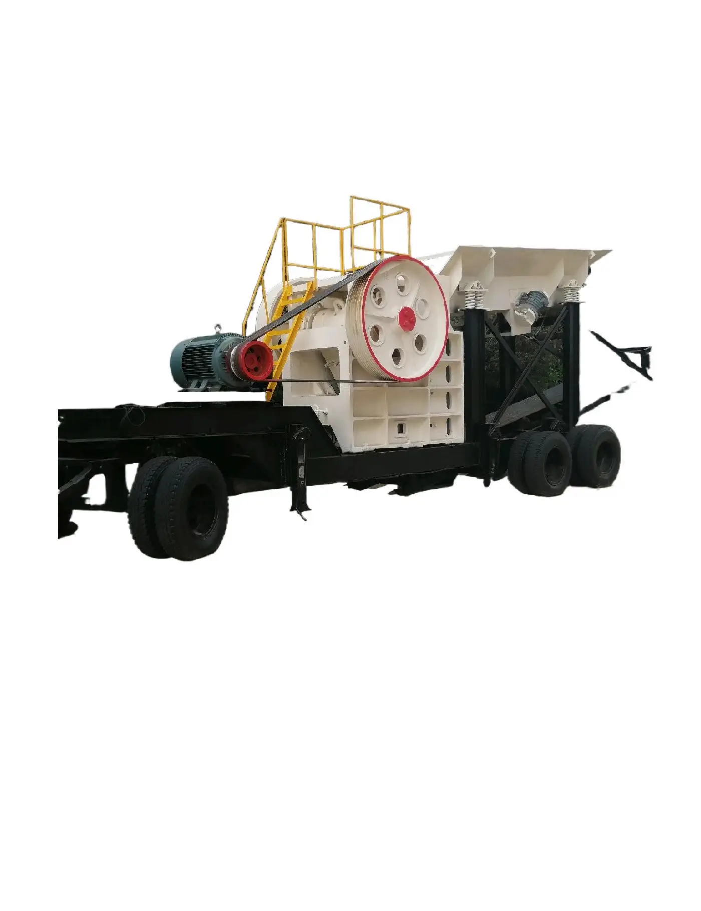 Complete set of portable rock crushers for wheeled mobile crushers