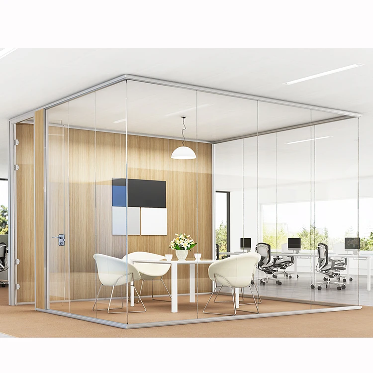 
Factory price of aluminium dividers glass office partition 