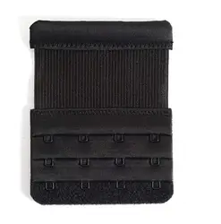 Custom Packaging 2/3/4 Adjustable Nylon Hook Bra Extenders Elastic Bra Strap Extenders