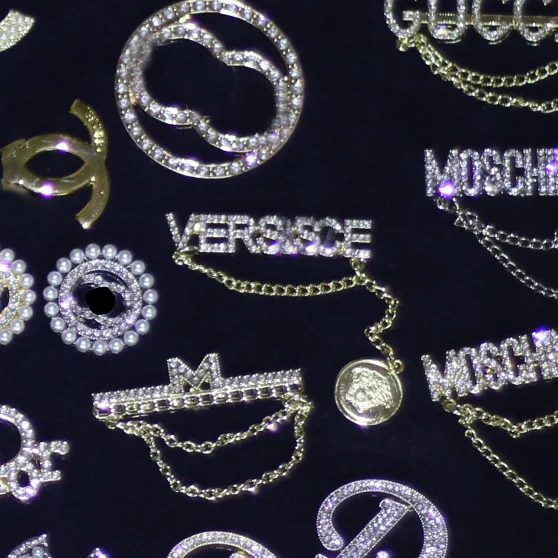 Высококачественная Ювелирная брошь из латуни с цирконием для женщин двойной