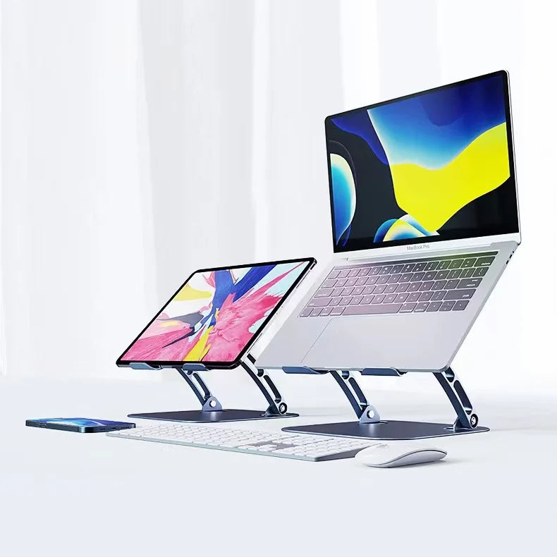 Новый Регулируемый охлаждающий вентилятор для ноутбука из алюминиевого сплава Поворотная подставка с вентилятором Портативная