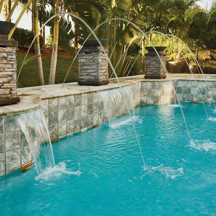 Outdoor garden swimming pool laminar flow water fountain nozzle