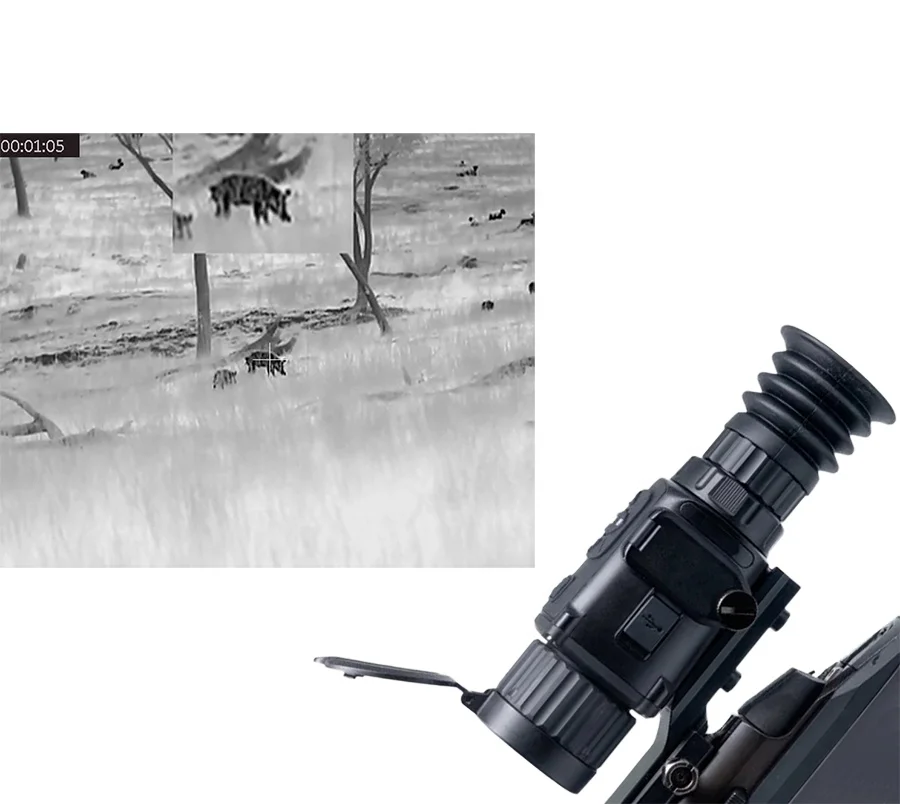 1.2km Rangefinder & 6.3km Detection Pcp Night Vision Thermal Imager For Hunting Hyde