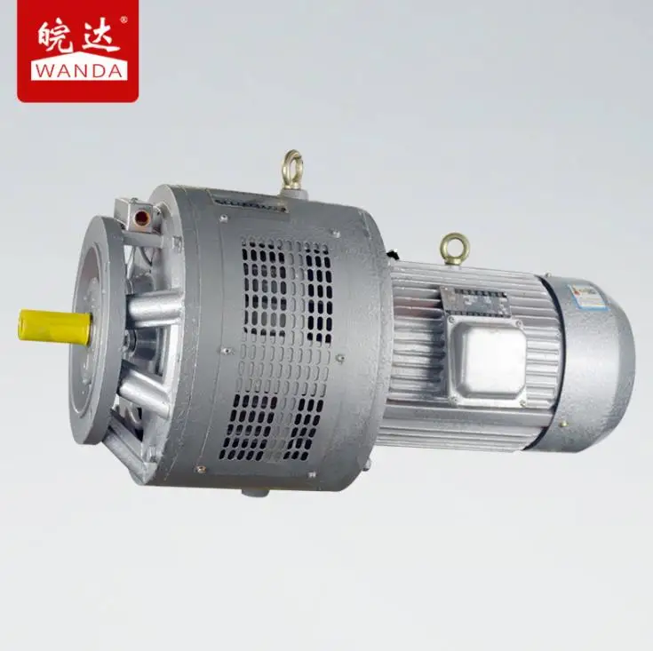 High recommended custom color 0.55-315kw three phase 50/60hz asynchronous YCT series electric speed motor
