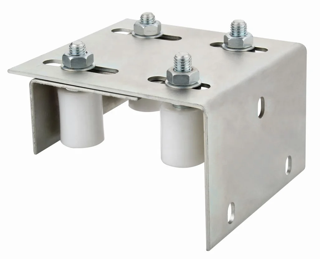 custom sliding gate upper guide nylon roller bracket plate
