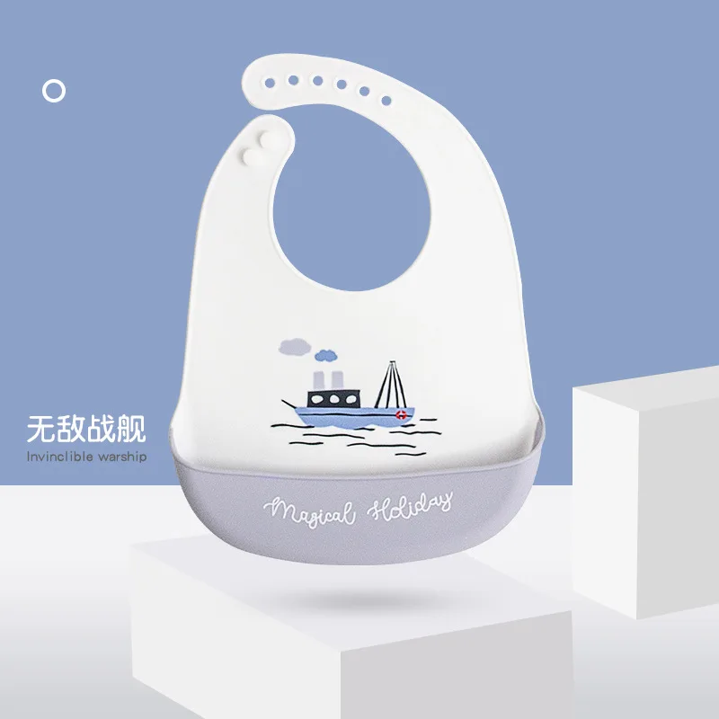Waterproof Silicone Bib for Babies  Food-Grade Safety and Anti-Dirty Protection
