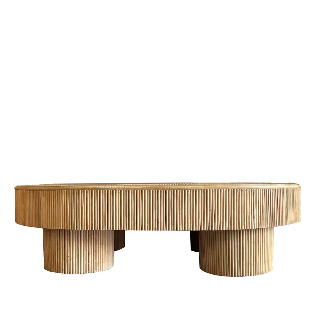 natural oak cone design nordic design natural pine brown and black living room dining room coffee table