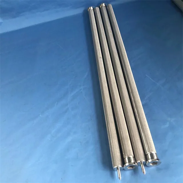 Supply 304 multi-layer stainless steel sintered mesh filter thread interface sintered wire filter cartridge