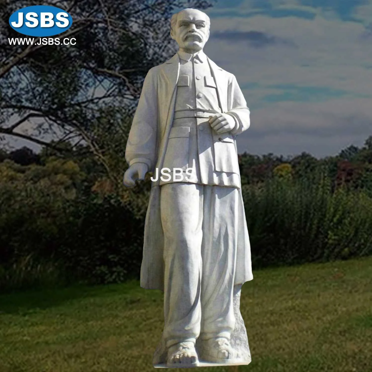 White Marble China Famous People Mao Zedong Statue