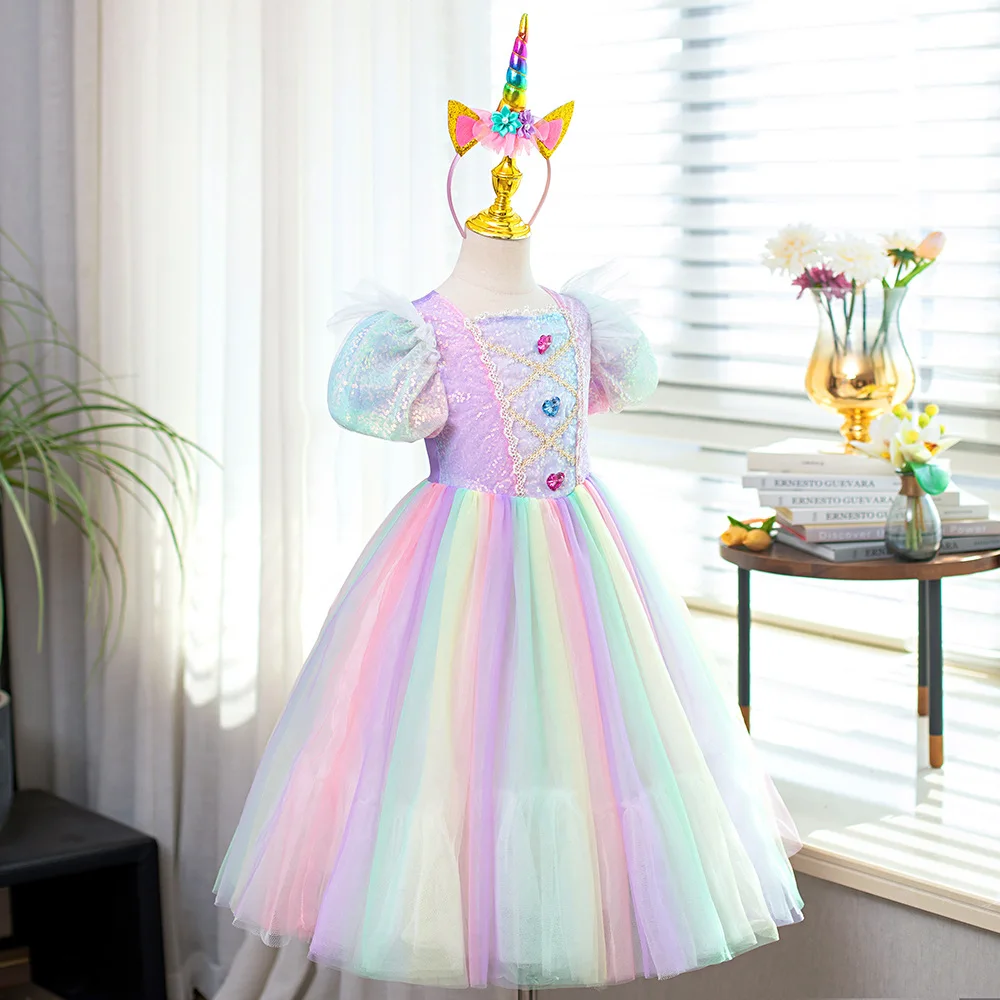 SB23   Wholesale Children Halloween Party A Line Frocks Designs Formal Kids Model Dresses For Girls