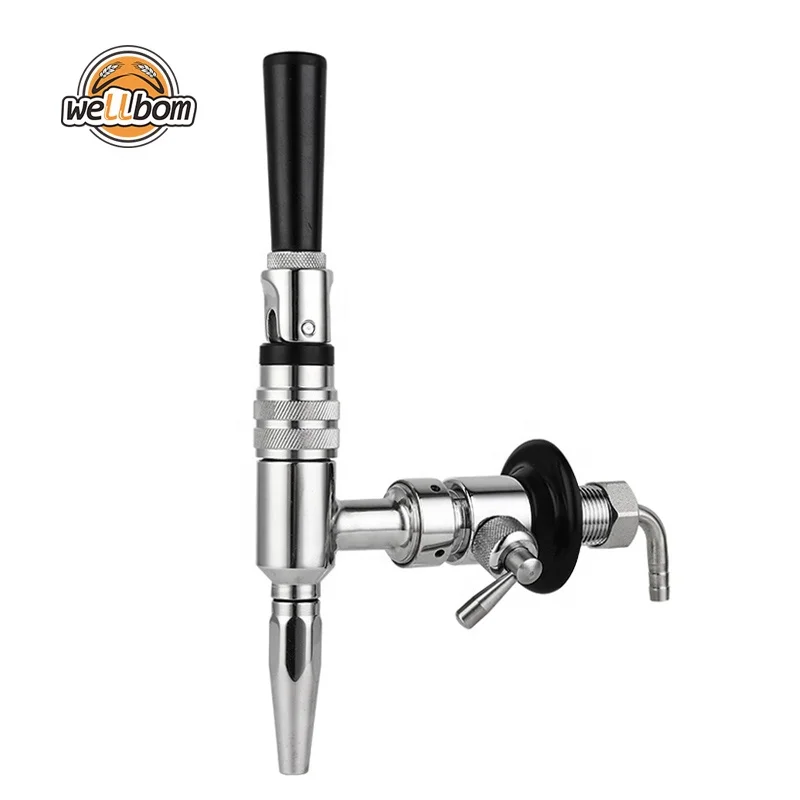 Stainless Steel Flow Control Valve Nitro Cold Faucet Brew Coffee Beer Keg Tap