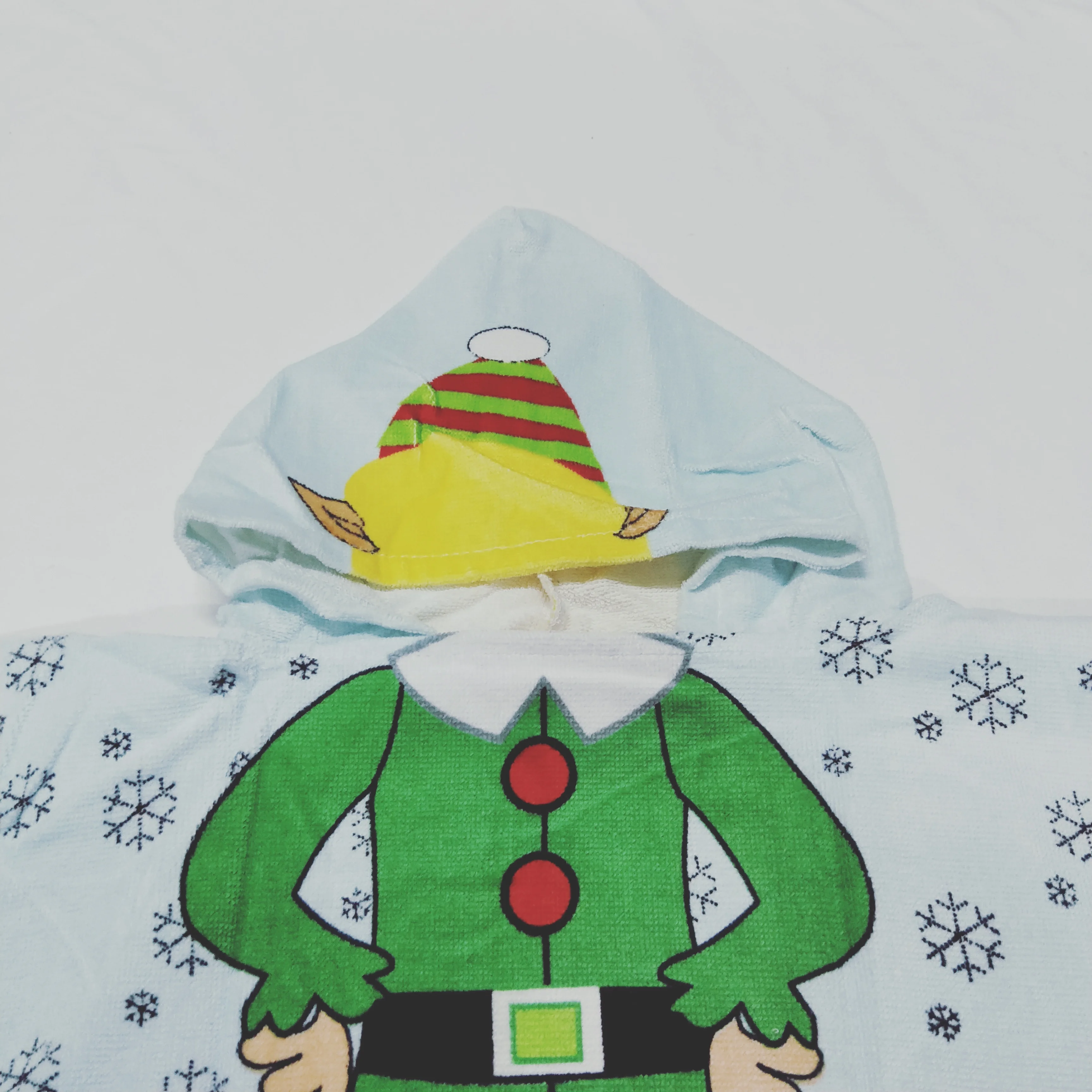 Pure Cotton Poncho Beach Towel With Hood ,Kids Hooded Towel