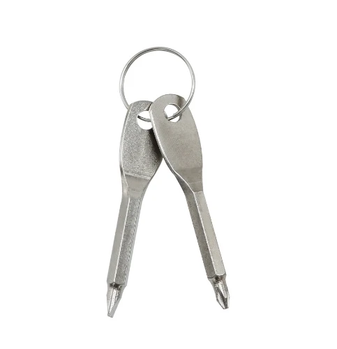 2024 Outdoor Portable Multi function Gadget Cross Screw Driver Keyring Pocket Repair Hand Screwdriver EDC Tool Keychain
