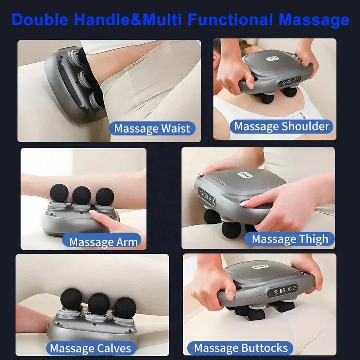 High Quality Impulse Body Pistolet De Massage Gun Deep Tissue Percussion Professional Facial Gun Massager Muscle Massage Gun