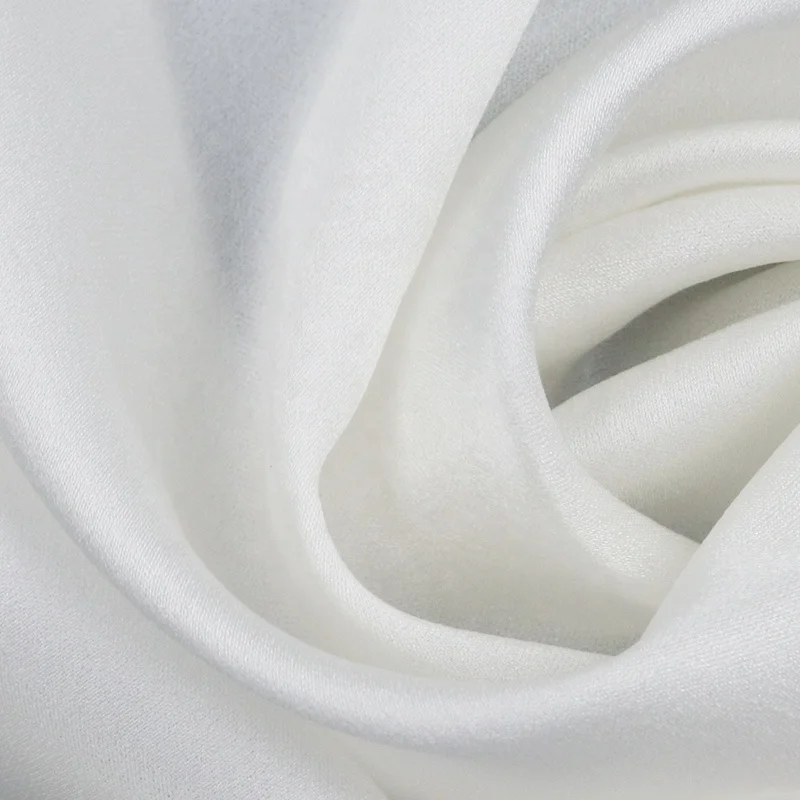16 momme pure silk fabric eco-friendly 140 cm width robe dress printed white silk fabric for clothing pillowcase
