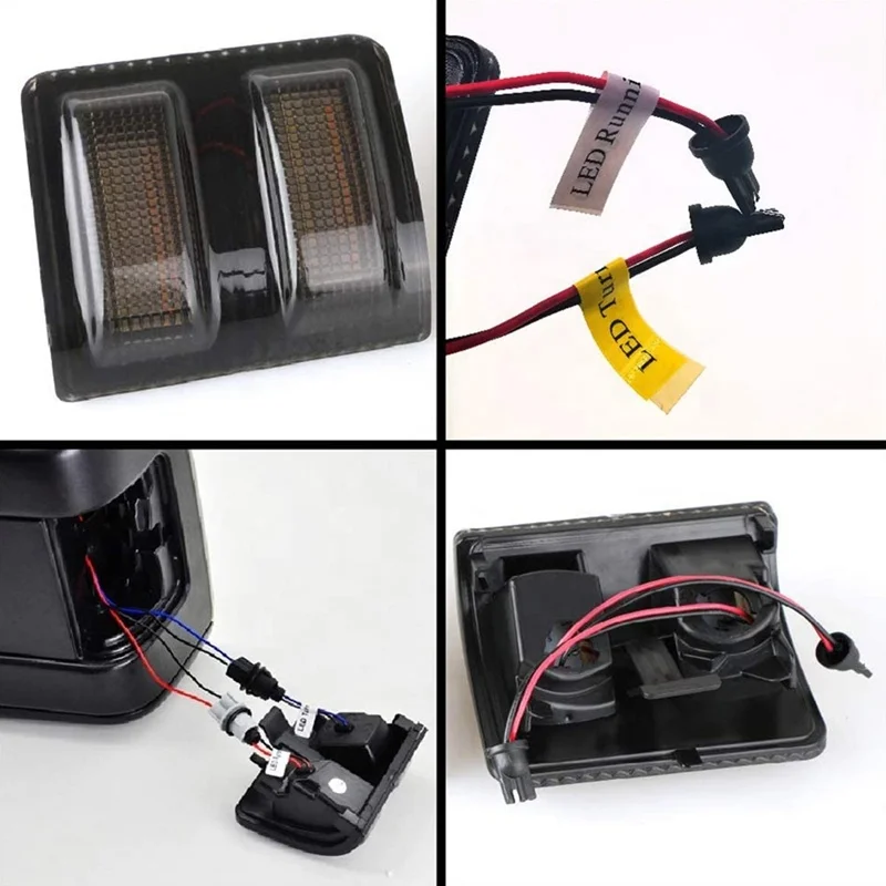 Smoke Lens Sequential 24 volt led truck side marker light for volvo truck trailer