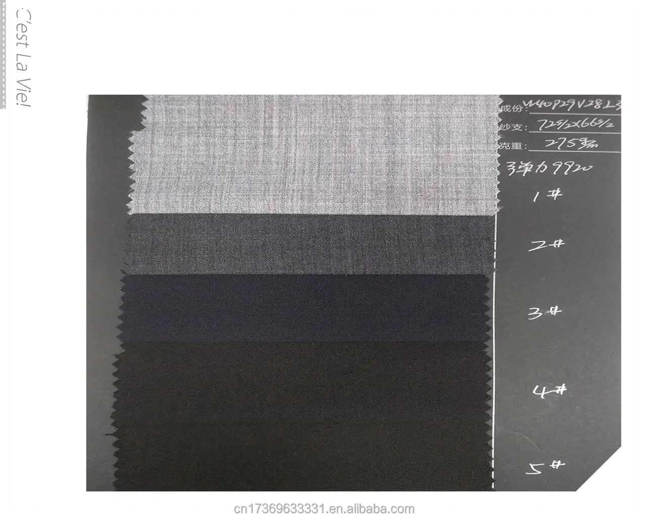 Fabric wool blend washable 40% wool garment fabric