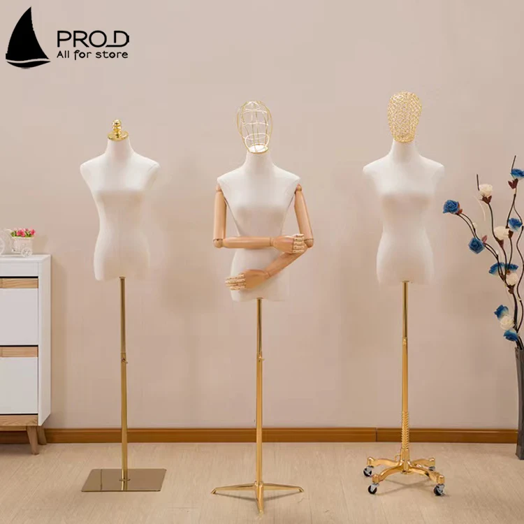 Handmade Fashion Design Headless Wood Hands Female Mannequin