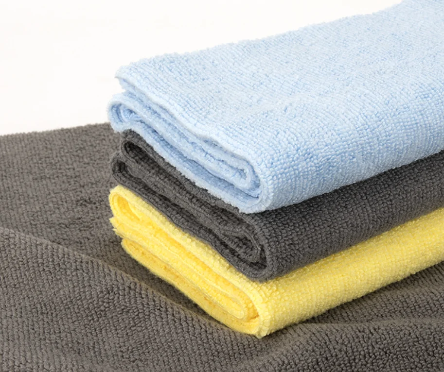 Microfiber Cleaning Towel Ultrasonic Cut Edgeless