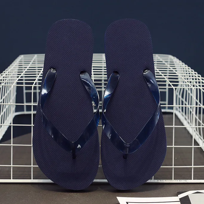 2023  new design Bathroom Shower   slippers flip flop for men Summer Rubber Beach Bathroom men flip flop slippers