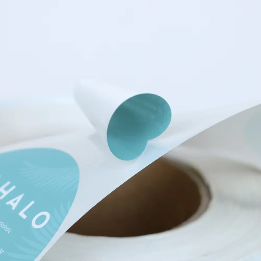 Custom adhesive roll vinyl circle label sticker waterproof round sticker printing