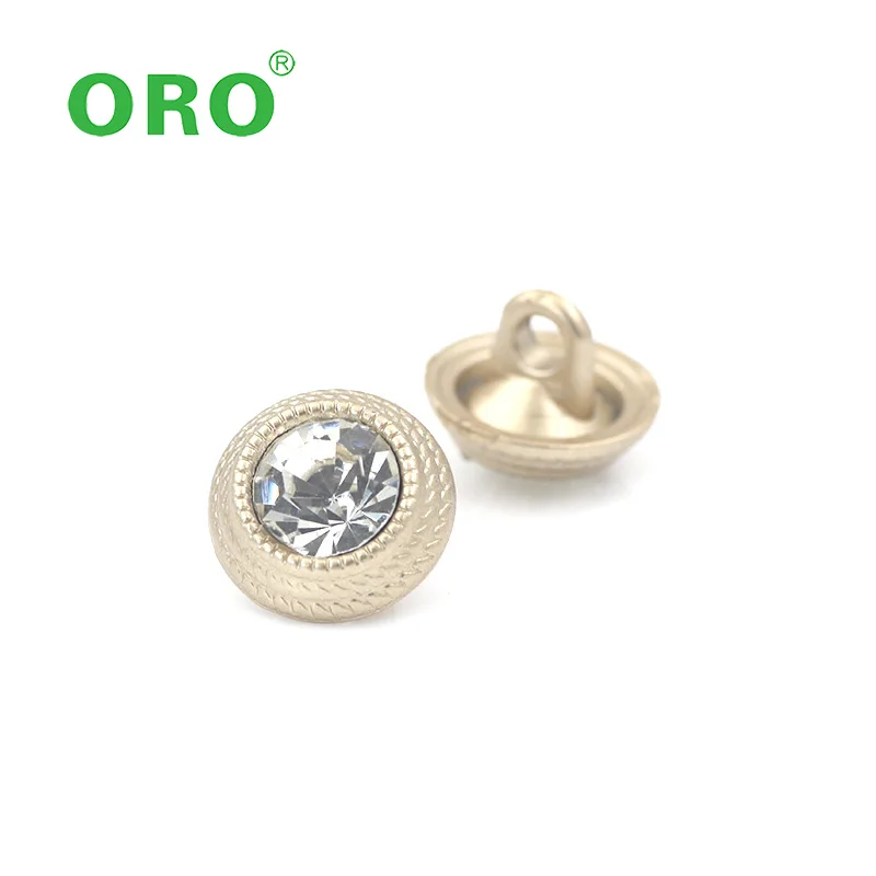 Button Manufacturer Custom Metal Sewing Shank Button Round Shape  Half Ball Shank Button