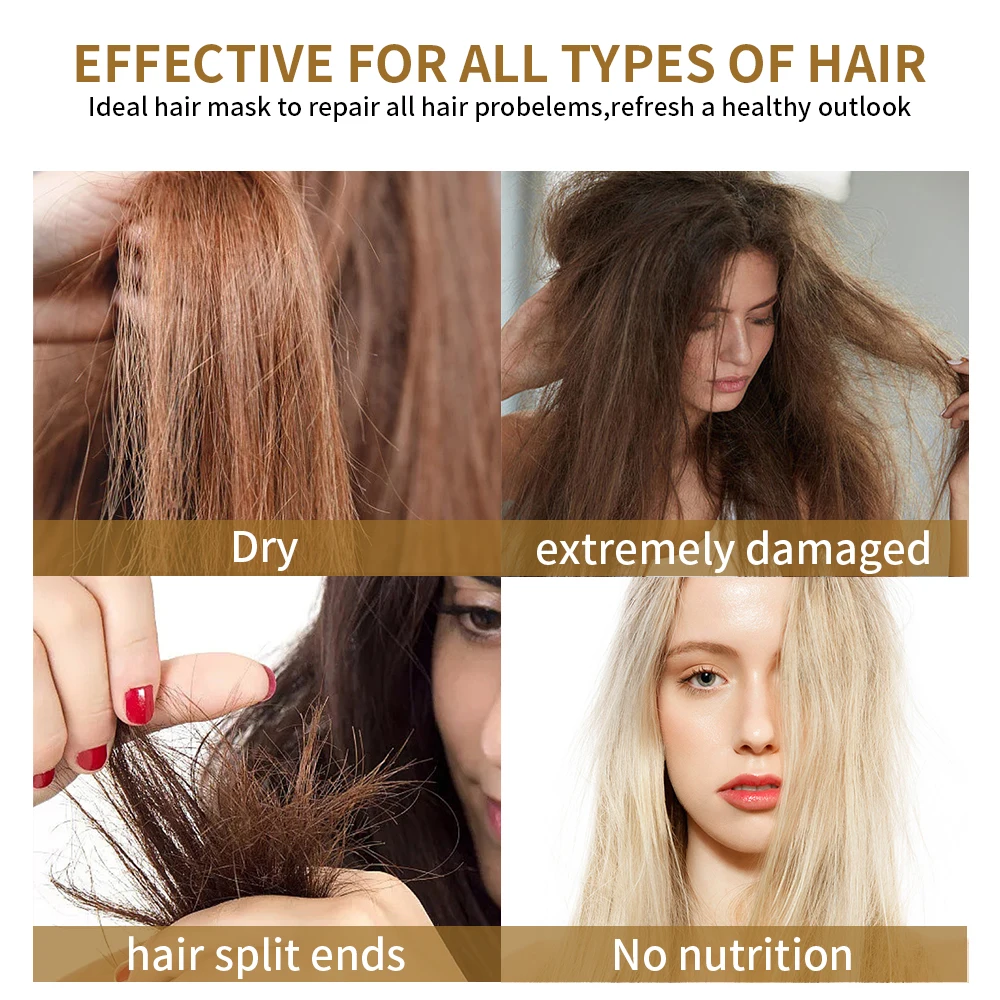 Private Label Repairing Hair Treatment Repairing Argan Oil 8 Seconds Watery Essence Hair Mask