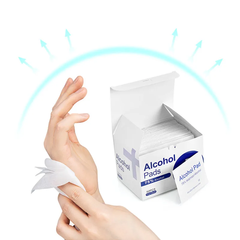 Sterilization disposable alcohol cotton pad household disinfection sterilization cleaning wipes 75% alcohol phone cleaner