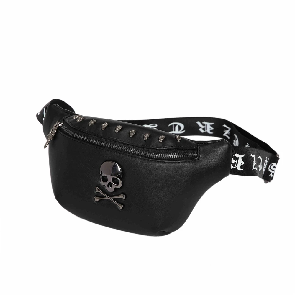 wholesale skeleton ghost head chest bag male fashion waist sling bag crossbody men bag