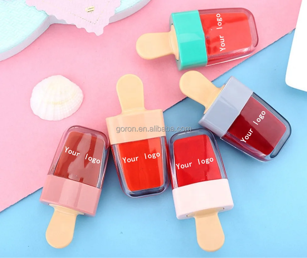 OEM Wholesale Ladies Ice Cream lip gloss Custom logo daily moisturizing lip glaze