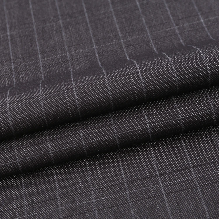 Rayon & Viscose & Modal Fabric T/R denim plaid 4-way-stretch woven fabric