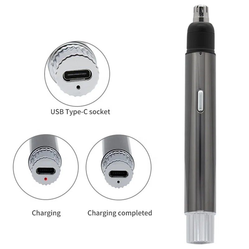 Wireless Waterproof Shaving Fine Tuning Safety Manual Nursing Trimmer Ear Face Nose Hair Removal Trimmer