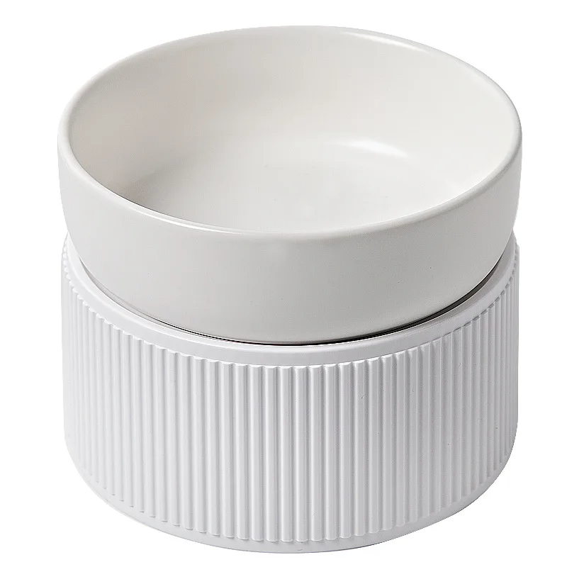 Wholesale Custom Package Removable Ceramic Single Pet Bowl for Cat Dog