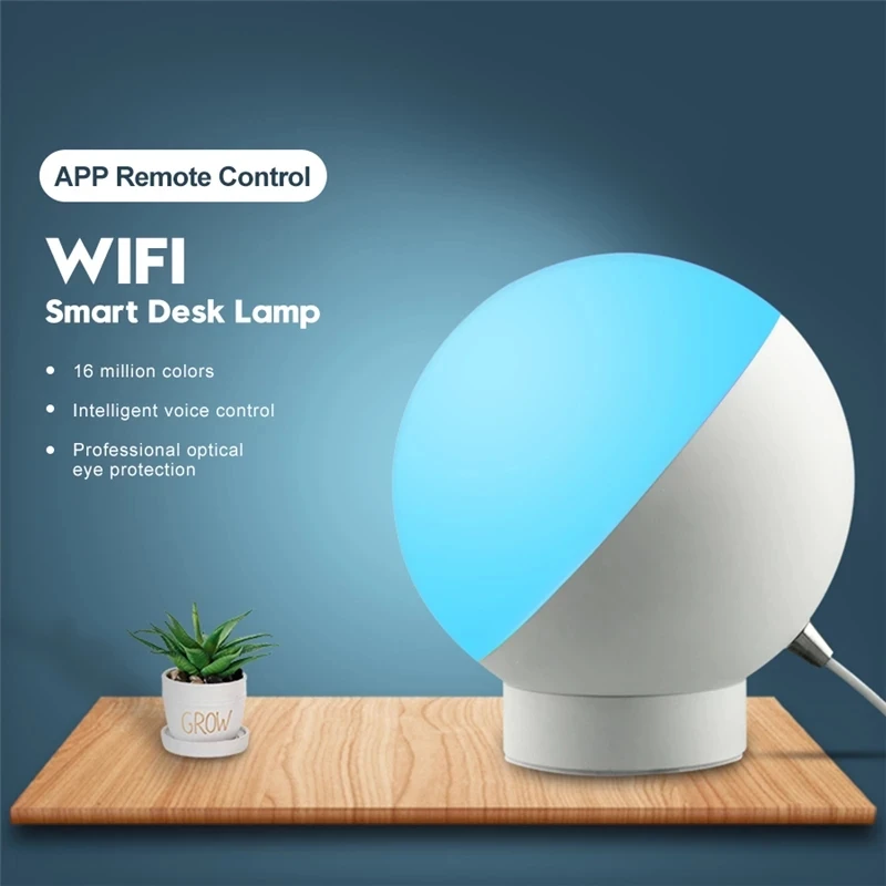 Dimmable Desk Night Light Voice Control Via Alexa Google Home Smart Home WiFi Table Lamp