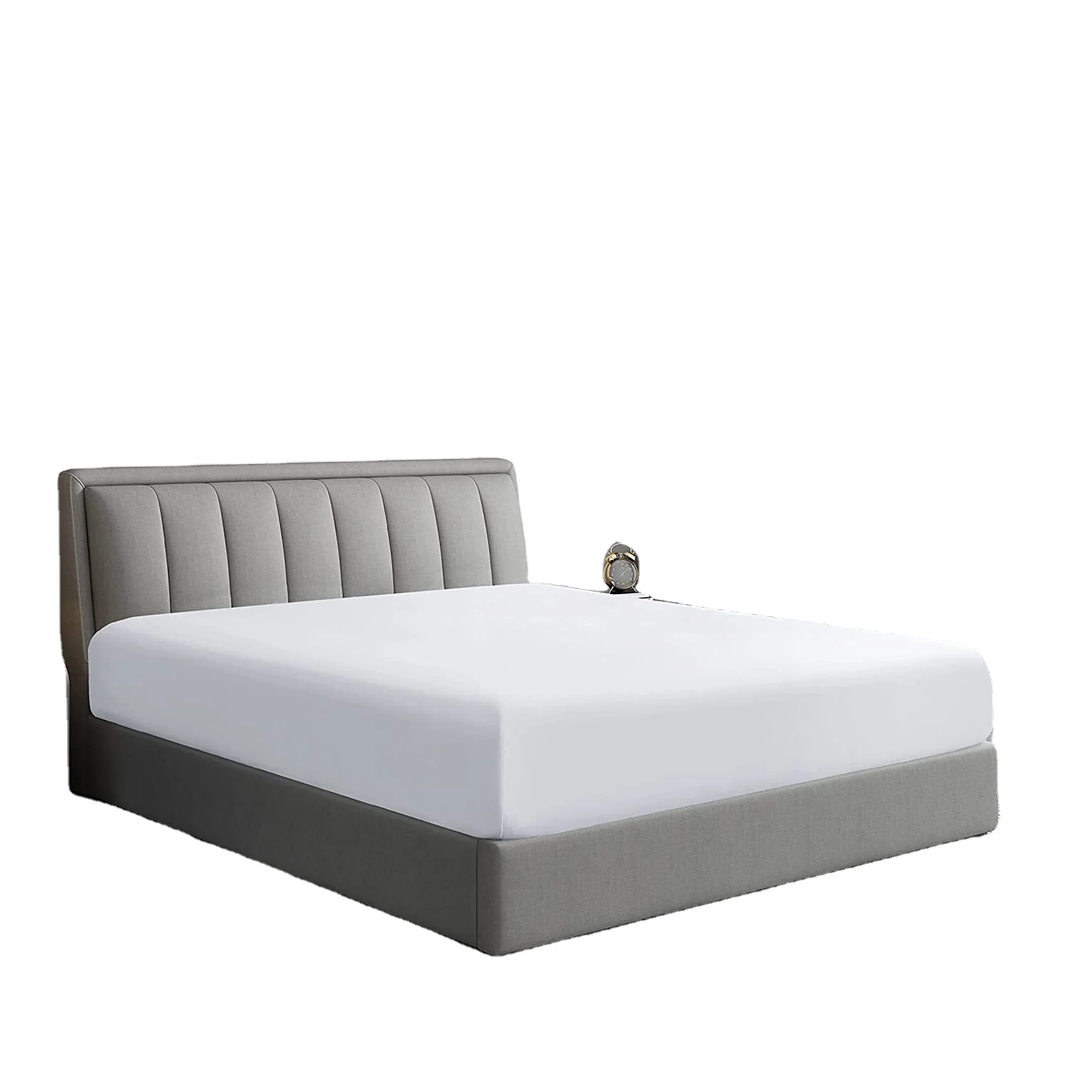 Factory Custom Bed Linens 1800 Thread Count Microfiber Fitted Sheets extra Deep Pocket Fitted Bedsheets