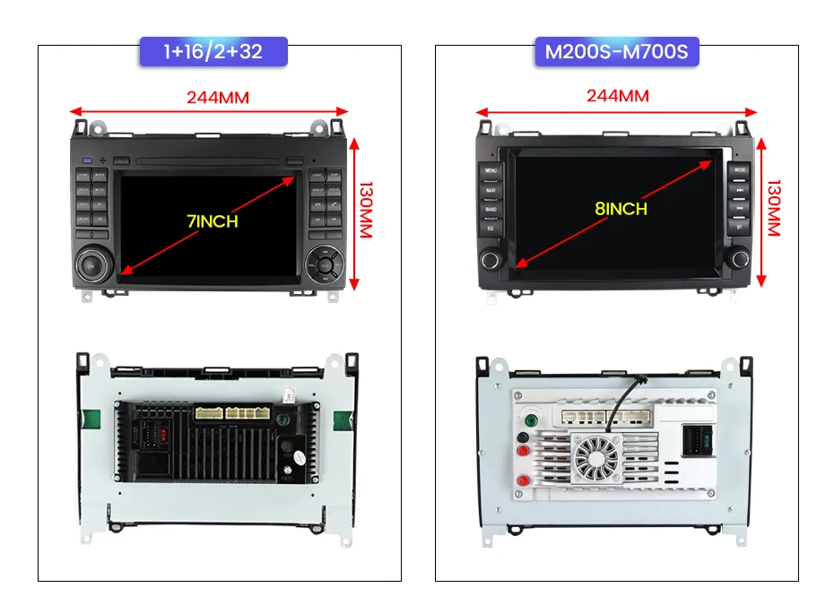 MEKEDE Android 11 DSP четырехъядерная автомобильная аудиосистема для Benz B200 A clase B W169 W245 Viano Viro W639 Sprinter W906 wifi gps радио