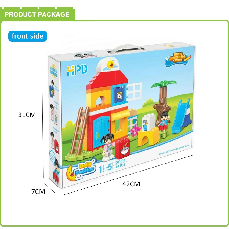 Kids Early Learning Educational Bricks Safe Plastic ABS Large Classic Basic STEM Building Blocks Toys Compatible Sets