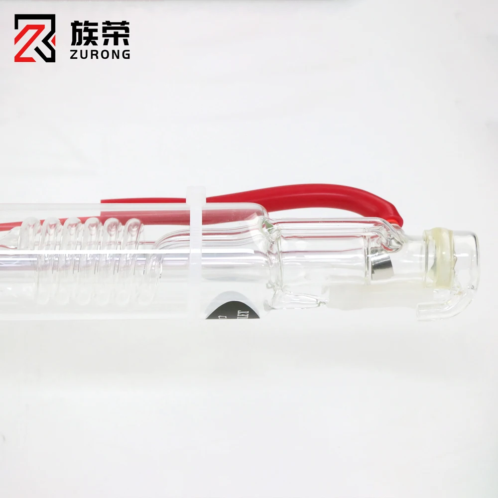 Sourcing Factory Dia 80mm ZuRong 50w 60w 100w 120w 150w Co2 Laser Tube for Engraving Cutting Machine
