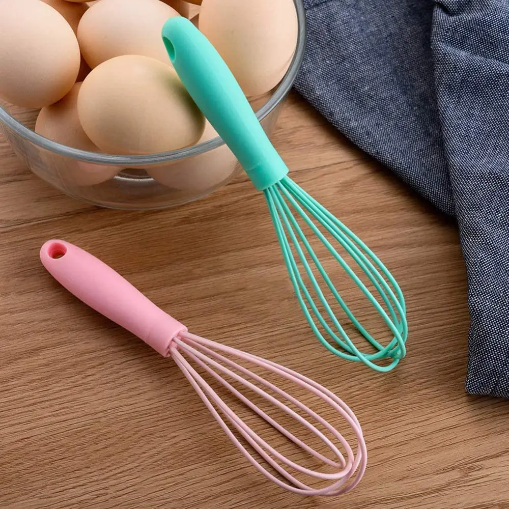 Multifunctional Manual Egg Beater Mixer Mini Plastic Kitchen Egg Whisk Bake Tool Egg Agitator Silicone Eco-Friendly