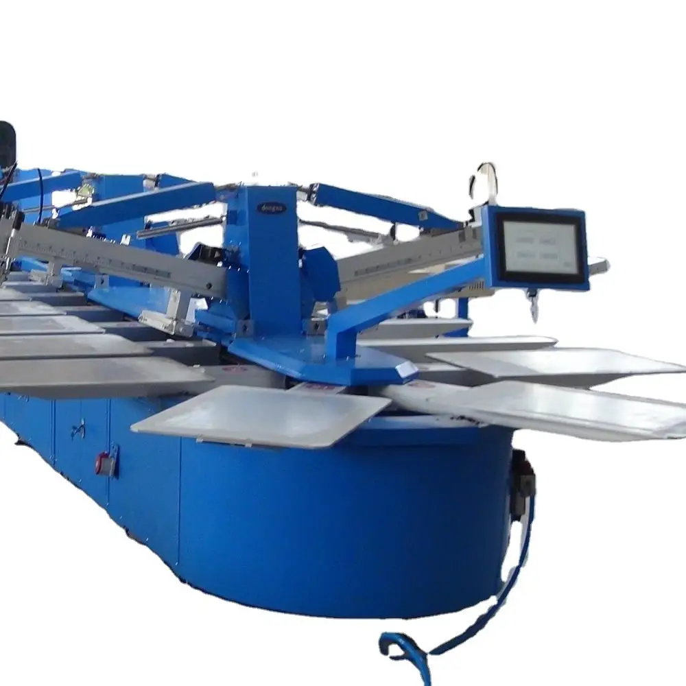 Latest Products muti Colors Full Auto Oval Screen Printing Machine with HJD-A
