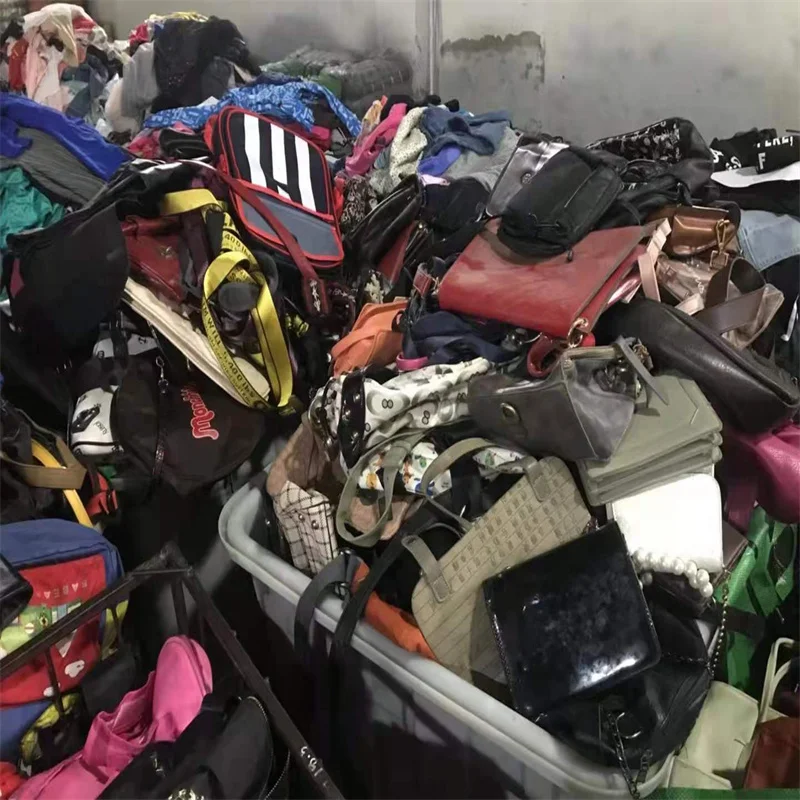 China Supplier Mixed used bags bale 45kg branded ladies Second Hand Bags Handbags in bales