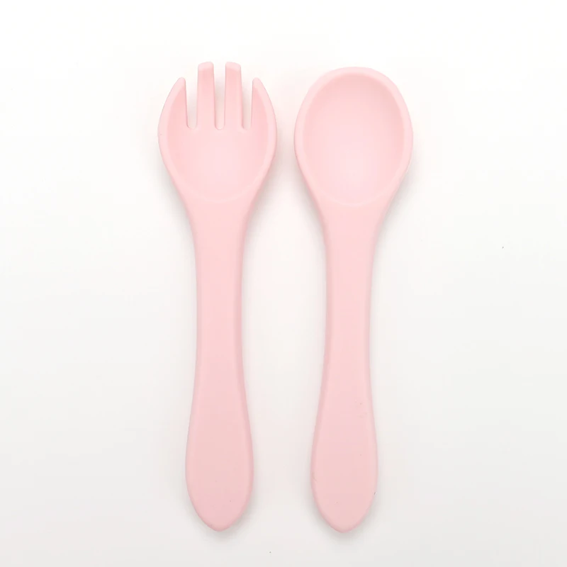 JWX Modern Design BPA-Free Foodgrade Silicone Baby Feeding Set with Spill-Proof Suction Spoon Bowl for Kids Eating Training